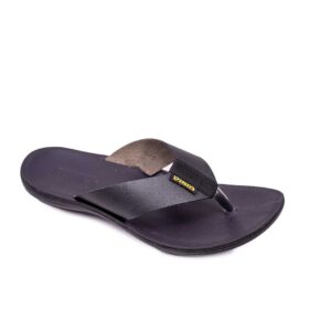 VISTA Genuine Leather slippers Black 20206